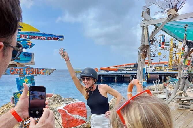 Adventurous eScooter Tour Activities in Curacao - The Quarantine House and Directors Beach add a quieter side