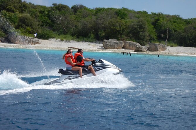 Curacao Snorkel Tour by Jet Ski - Snorkeling above a tugboat wreck