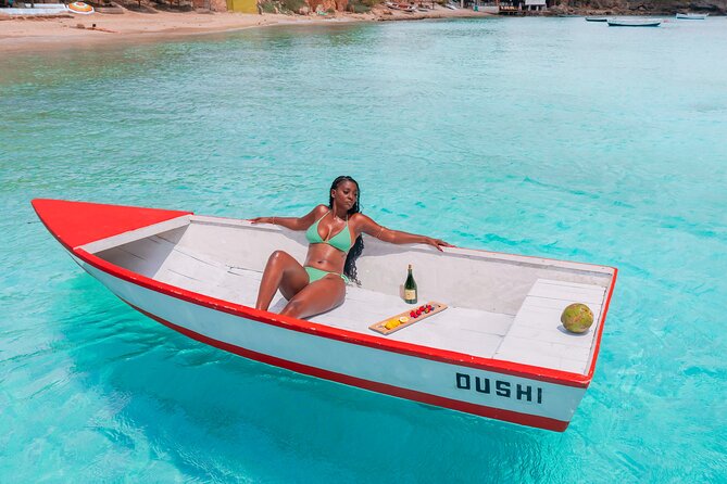 Dushi Boat Drone Photoshoot | Free Champagne | Fruits and Flowers - Champagne, Cocktails, Coconut, and Fruit