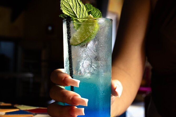 Taste of Pietermaai: Self-Guided Food & Culture Tour - Sangria and falafel at Oliva Restobar